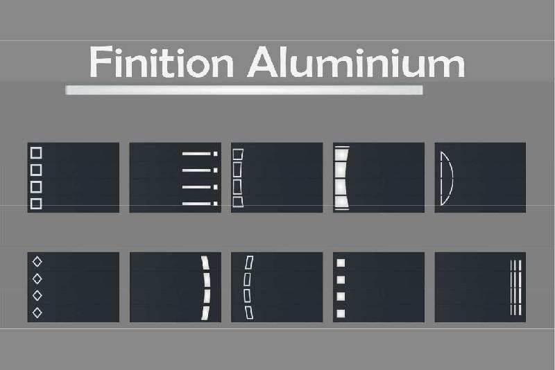 Porte de garage levante finition alu - 5000 / 2300_1