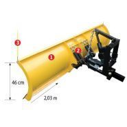 Chemin Pro 2 - Lames à neige Meyer by Aebi Schmidt - Acier 2,03m avec levage électrique ou manuel_1