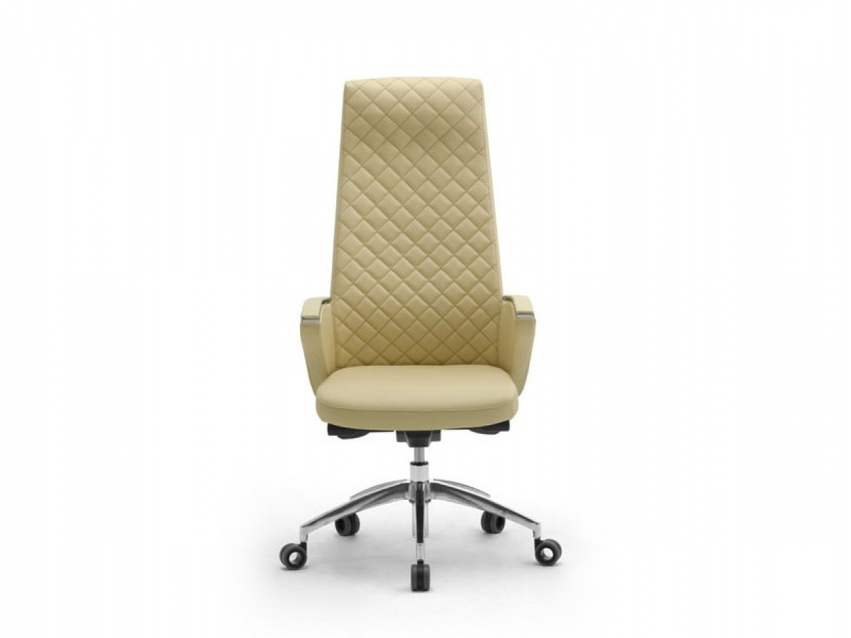 Fauteuil de direction haut de gamme ZEUS - design moderne, finitions cuir, tissu ignifugé et similicuir, garantie 5 ans_1