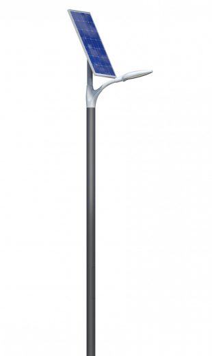 Lampadaire urbain solaire linéo 3 / led / en aluminium et acier galvanisé thermolaqué / 4.5 m_0