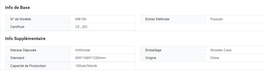 Mb106 - Raboteuses industrielles - Focus Technology Co., Ltd. - Standard : 800*1060*1250mm - Machines à bois industrielles_1