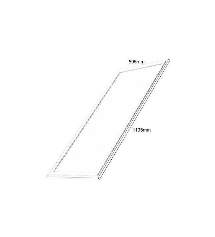 Panneau LED 60x120cm - 72W - 3000K ou 4000K - Référence DAL120604K - Extra plat à encastrer_1