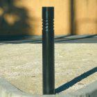 Poteau Acier Elégance à Gorge H80 DIAM 10 CM - Hauteur 80 cm, Diamètre 10 cm, Acier S235, Épaisseur 4 mm_1