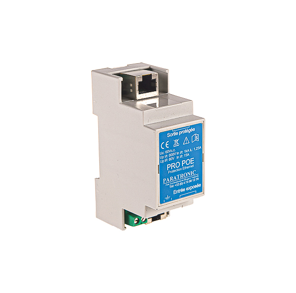 Protections foudre & CEM - PRO POE - Ethernet POE - Boîtier 3 modules 17,5mm pour rail DIN_1