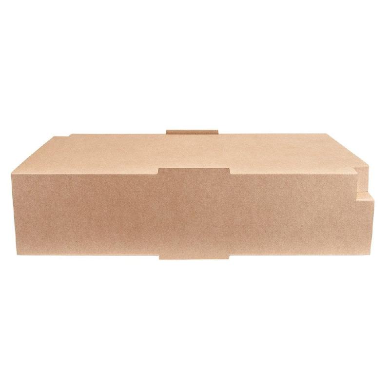 Etui traiteur carton brun ondulé 45,5x34x11,5cm - par 25_1