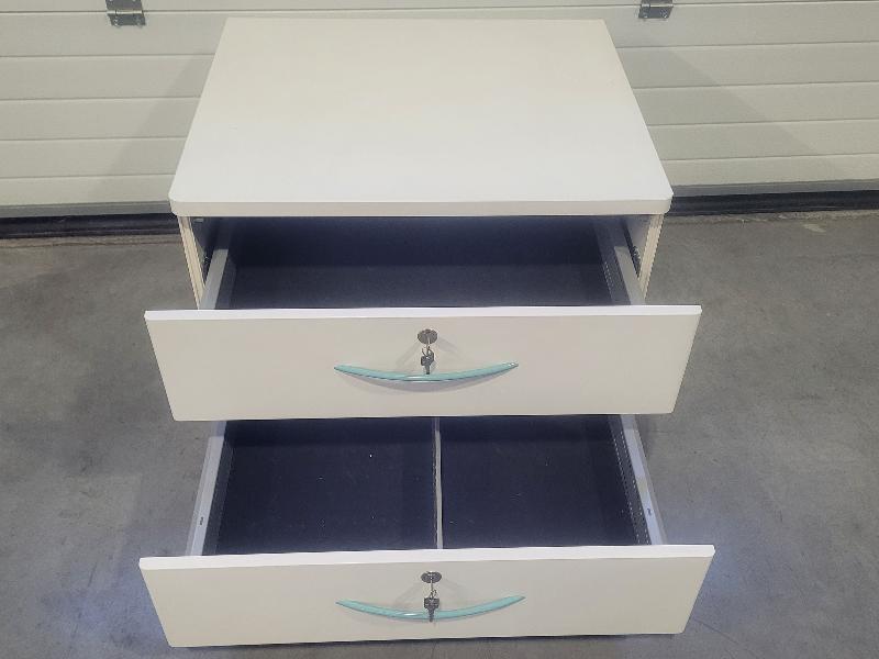 Meuble à roulettes 2 tiroirs Hettich 4615-A_1