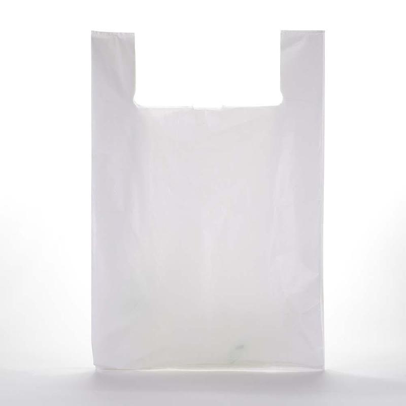 Sacs plastique blanc à bretelles 45x20x70cm - par 100_1