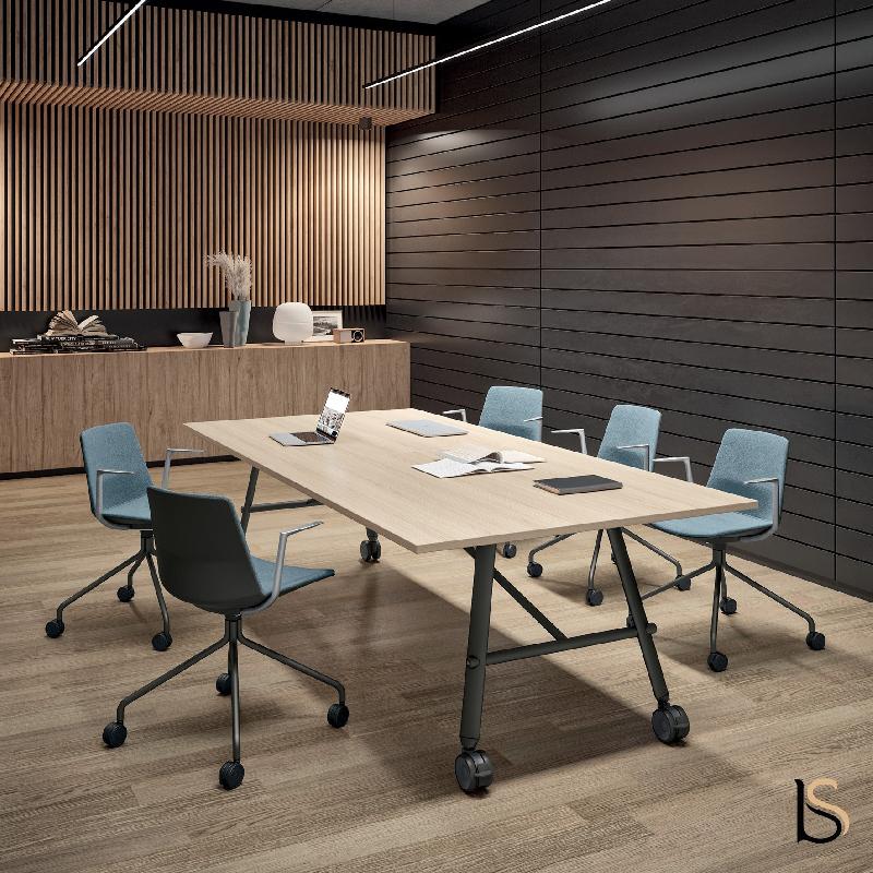 Table de réunion pliante Serenity -  QUADRIFOGLIO - Blanc, Blanc, 320_1