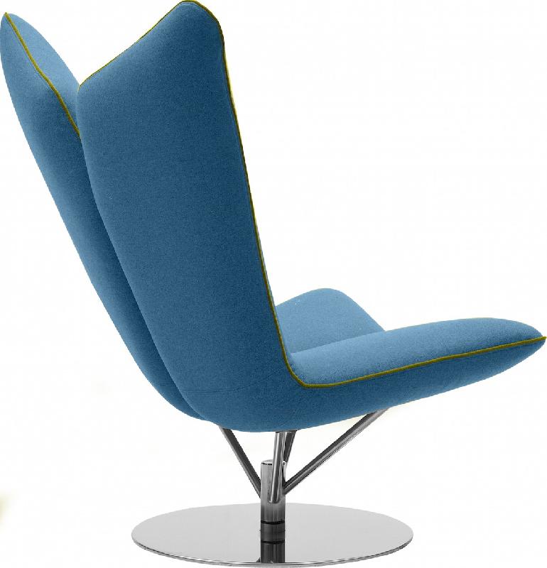 Fauteuil Lounge Angel- Softline - Bleu_1