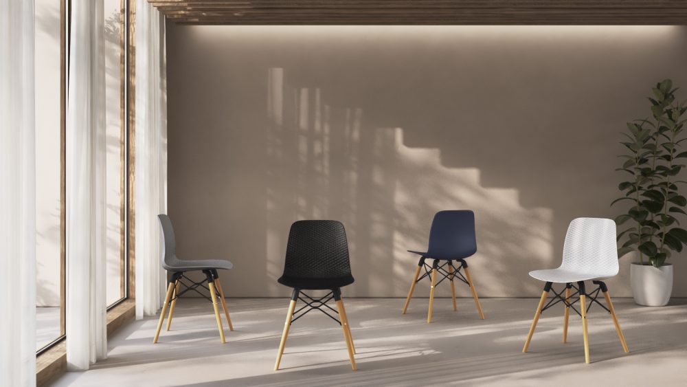 Chaise idéale pour les environnements contract, les espaces sociaux ou la restauration - Nut_1