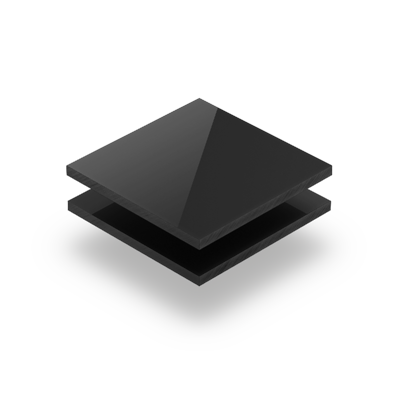 Plaque plexiglass coulé ébène satiné 4mm - légère, résistante et facile à manipuler_1