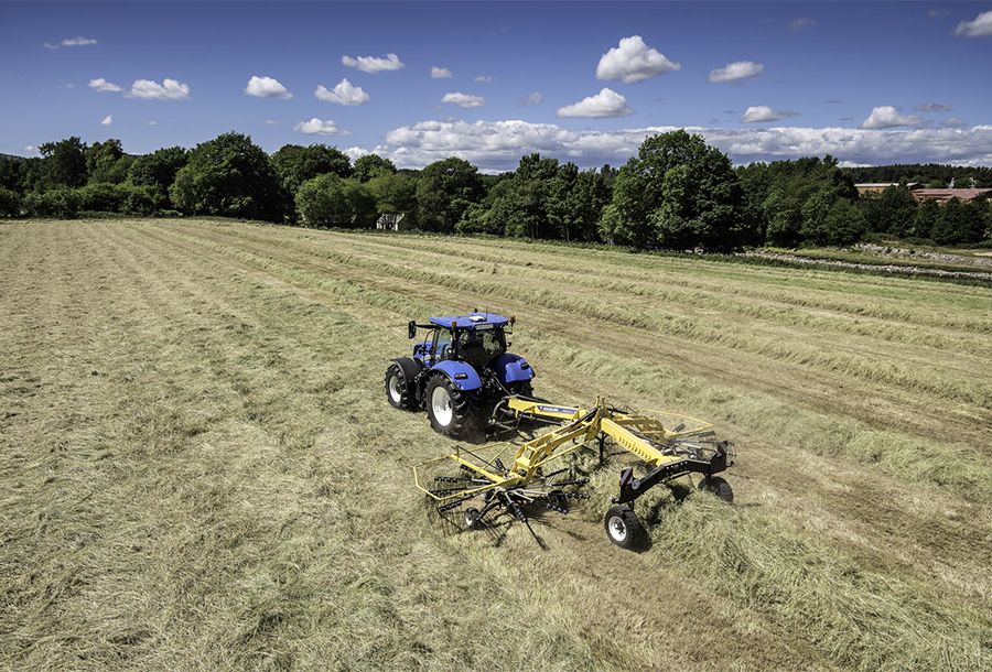 Prorotor C600M - Andaineur double rotor à dépose centrale New Holland - Largeur de travail 6,00 m_1