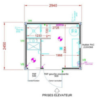Bâtiment modulaire - Module sanitaire 10 pieds - BTX 242_1