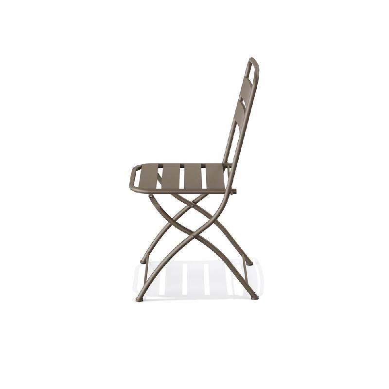 Breeze - Chaise de bistrot en métal cappuccino_1