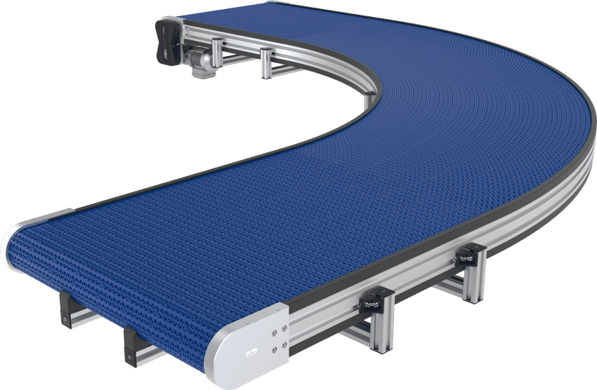Convoyeur à bande modulaire - vitesses 6 à 50 m/min_1
