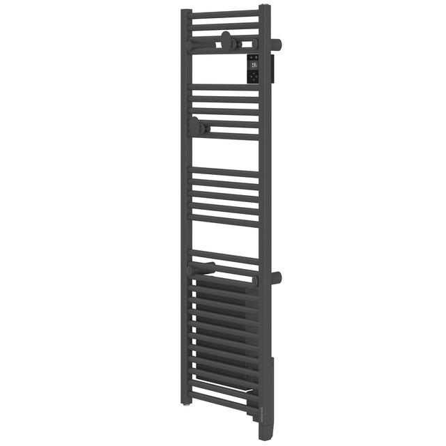 Radiateur sèche-serviettes connecté Doris avec soufflerie étroit 1500W Anthracite - Atlantic - 851288_1