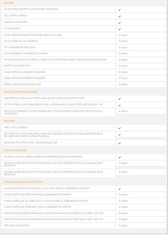 Sector 27 - Lame de déneigement Orsi à trois secteurs indépendants - Système d'amortissement à ressorts_1