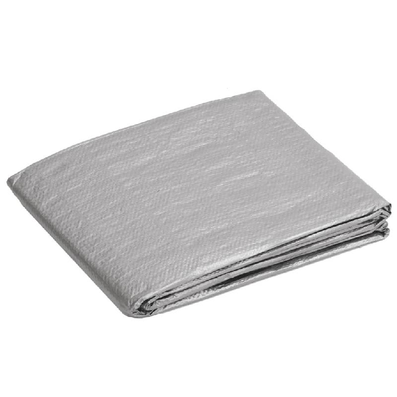 Vidaxl bâche 90 g/m² 8x12 m gris pehd 151480_1