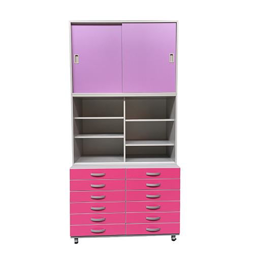 Bahut 12 tiroirs 1500 x 750 x 850 mm - Réf TRCB 7352 - BIOLAB - Meuble de laboratoire renforcé_1