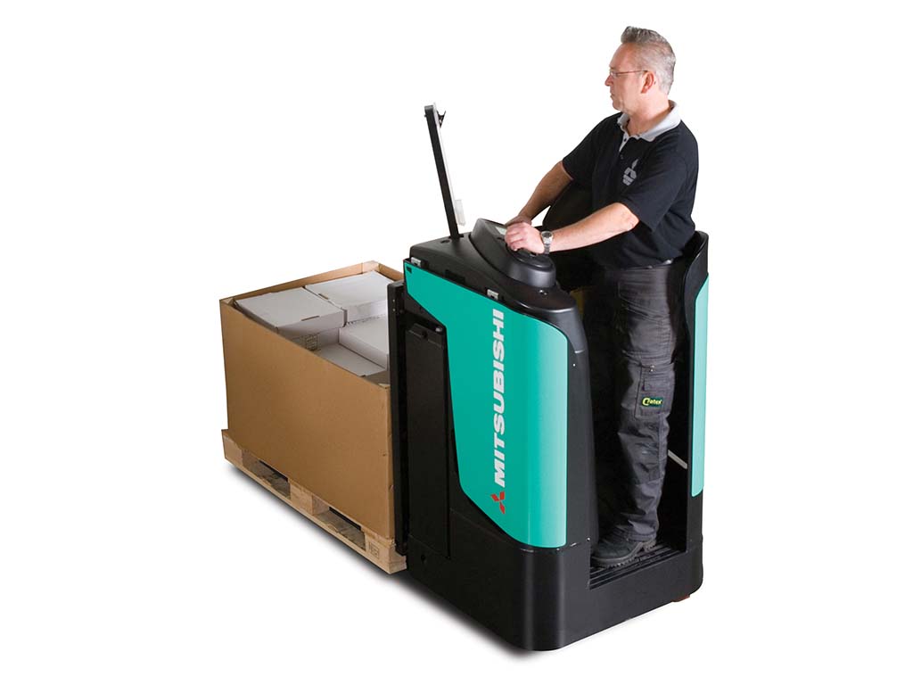 Location courte durée - Transpalette électrique autonome à conducteur porté debout Mitsubishi PBR20N - 2000 kg_1