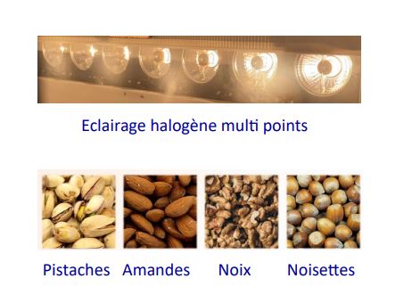 Trieur optique à chute - Série N avec caméra infrarouge et capteurs CCD HD pour fruits secs et plastiques_1