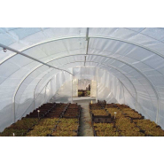Serre tunnel à pied droit destinée aux horticulteurs et pépiniéristes - Longueur 6m - Val de Loire Pro 4 m_1