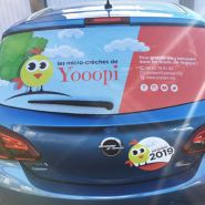 Adhésif microperforé pour lunette arrière de véhicule
