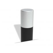 Pot6300 - Potelets fixes en acier Ø76mm avec tête inox - Hauteur 1000 mm hors-sol_1