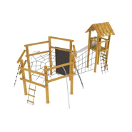 Structure multifonctions en robinier Tonalia - 8045588 - Hags - pour enfants 5-12 ans - dimensions : 8400 x 6800 x 3800 mm_1