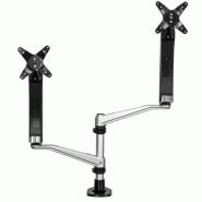 Support de bureau pour 2 écrans avec bras articulés - Multidirectionnel - Empilable - Installation s_1