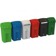 Corbeille de tri Envirobin 100L - Polyéthylène moulé, haute résistance, anti-UV, 1 ou 2 flux personnalisables_2