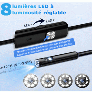 Endoscope USB étanche - dispositif d'inspection flexible avec caméra miniaturisée - Référence INSPECAM_1