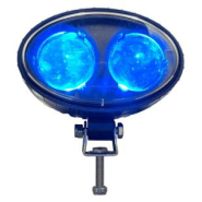 Feu de sécurité Blue Spot pour chariot élévateur - 2 LEDs bleues 5W - Alimentation 10/60V - IP68 - Réf 250212_1