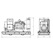 Groupe électrogène diesel 400/230 V - 50 Hz - 3 Phases - AP110 (EU) avec motorisation Baudouin et génératrice Stamford UCI274C_1