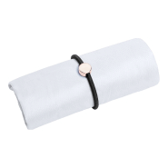 Sac shopping pliable en polyester 190D avec bracelet en caoutchouc - couleur blanc - 22g_1