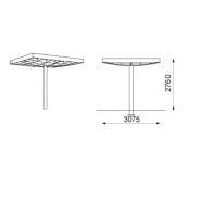 Pin130 - passages couverts MMCité - module carré en acier avec toit végétalisé et option lumière LED_1
