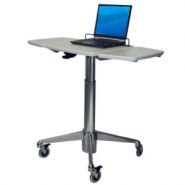 Laptop Folio Cart H Class - Chariot informatique médical réglable en hauteur - ErgonoFlex - 21 kg_1
