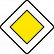 Panneau de priorité AB6 - Indication du caractère prioritaire d'une route - WP Signalisation_1