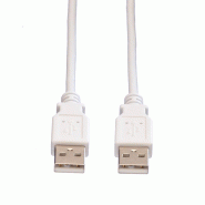 VALUE Câble USB 2.0 Type A-A, blanc, 3 m_1