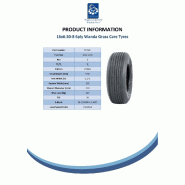 16x6.50-8 6ply Rib pneu sur jante - kit remorque - hay bob 25mm ball bearing_1