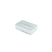 Boîte étui rigide pour cartes de visite 85x55mm - Réf : 312307 - plastique transparent, capacité 100 cartes_1