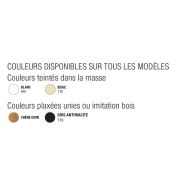 Clôture PVC Milouga - Sothoferm - 3 lames lisses horizontales - dimensions standard ou sur mesure_1