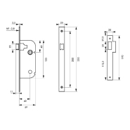 Serrure encastrable NF Z/BC pour porte intérieure - Bec de cane réversible - Beaurain - THIRARD_1