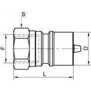 Inox 316 - Coupleur mâle à clapet de retenue - Modèle 5277 - Béné Inox_1