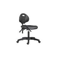 Tabouret de bureau PU - chaise de bureau Caray - base Ø62 cm - dossier réglable et mécanisme asynchrone_1