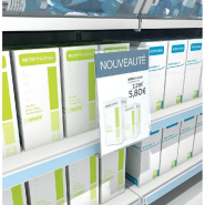 Support affiche PLV A5V - magnétique et adhésif, format portrait - Transparent, PVC_1