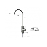 Robinet 1 voie sans contact métallique - Metal Free - Réf 1SM-MF - Clever_1