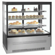Vitrine réfrigérée 3 niveaux 90cm - 1.72 m² - inox / verre - LPD903F - neuf_1