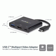 Adaptateur multifonction USB-C vers HDMI 4K avec USB Power Delivery et port USB-A_1