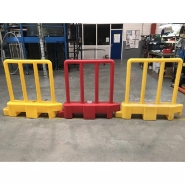 Barrière de sécurité amovible - Lot de 15 - Plast'Up Rotomoulage - Coloris rouge à lester - Longueur 100 cm, Hauteur 100 cm_1